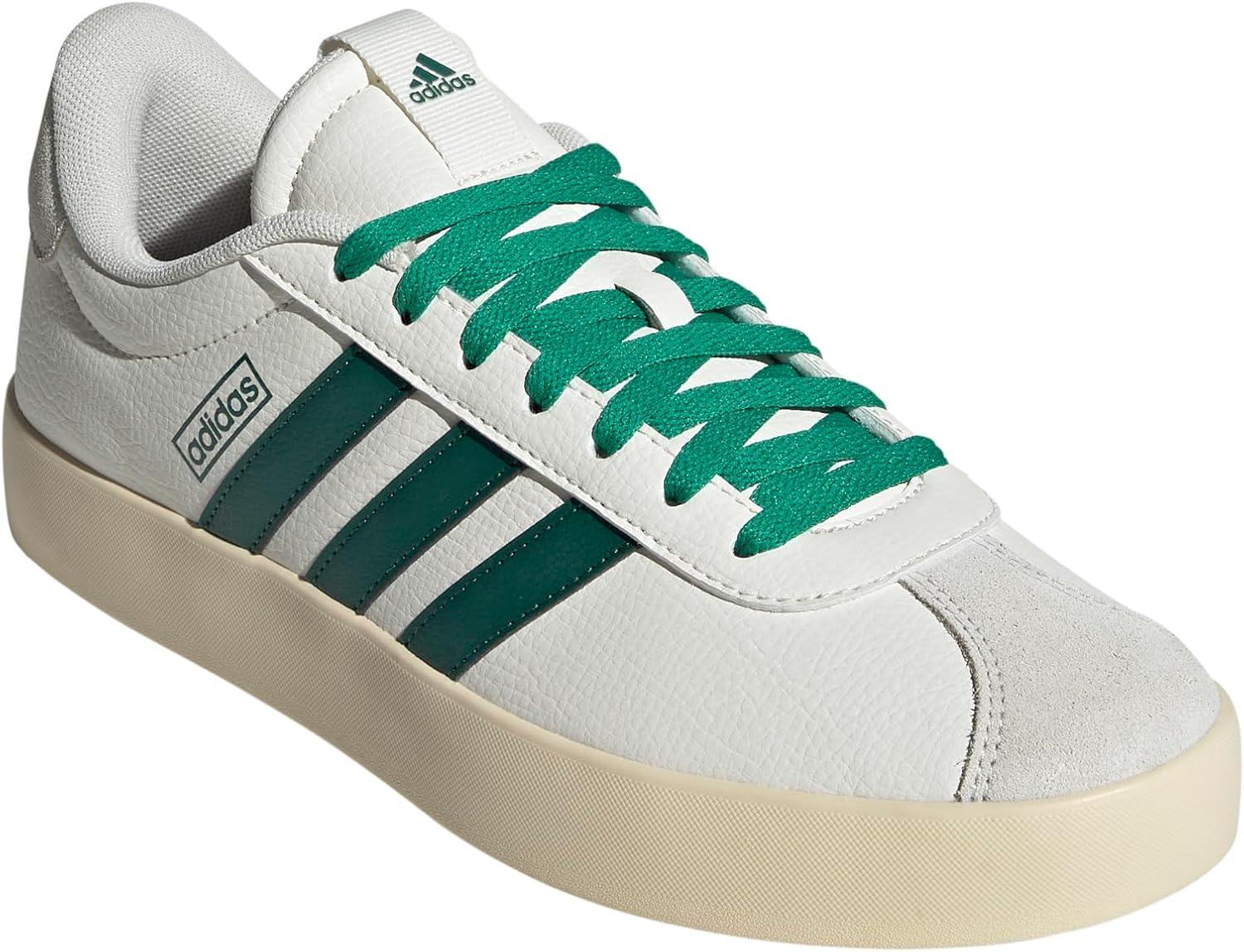 imageadidas Mens VL Court 30 ShoeWhiteCollegiate GreenCourt Green