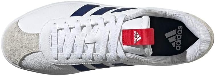 imageadidas Mens VL Court 30 ShoeWhiteDark BlueBetter Scarlet