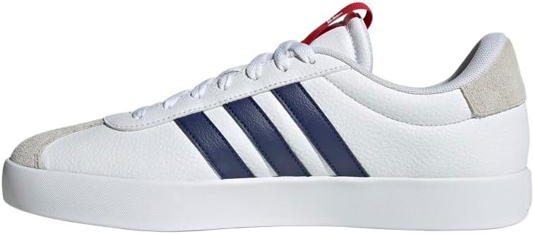 imageadidas Mens VL Court 30 ShoeWhiteDark BlueBetter Scarlet