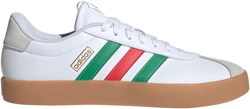 imageadidas Mens VL Court 30 ShoeWhiteGreenRed