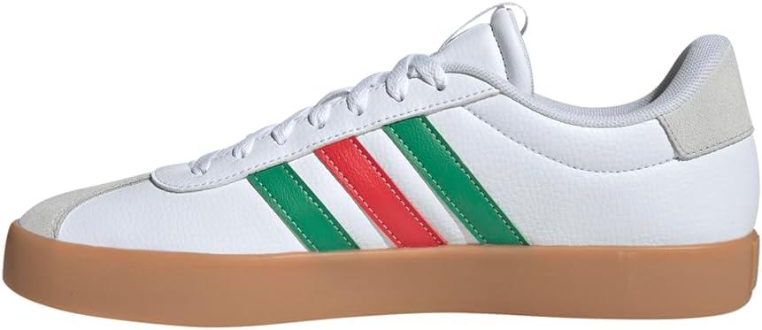 imageadidas Mens VL Court 30 ShoeWhiteGreenRed