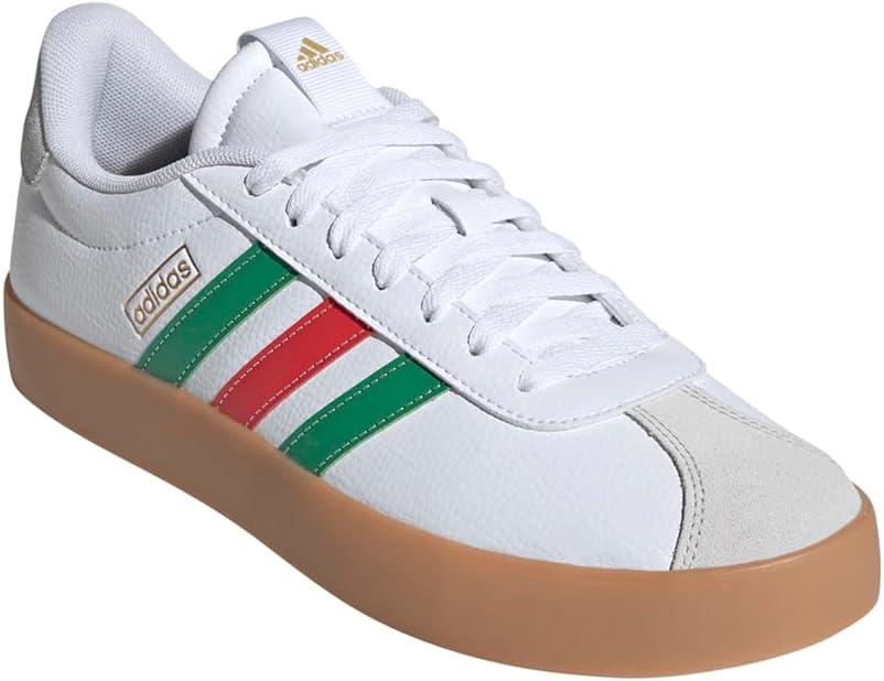 imageadidas Mens VL Court 30 ShoeWhiteGreenRed