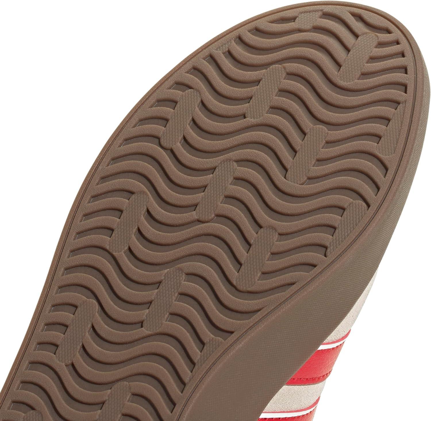 imageadidas Mens VL Court 30 ShoeWonder BeigeBetter ScarletWhite