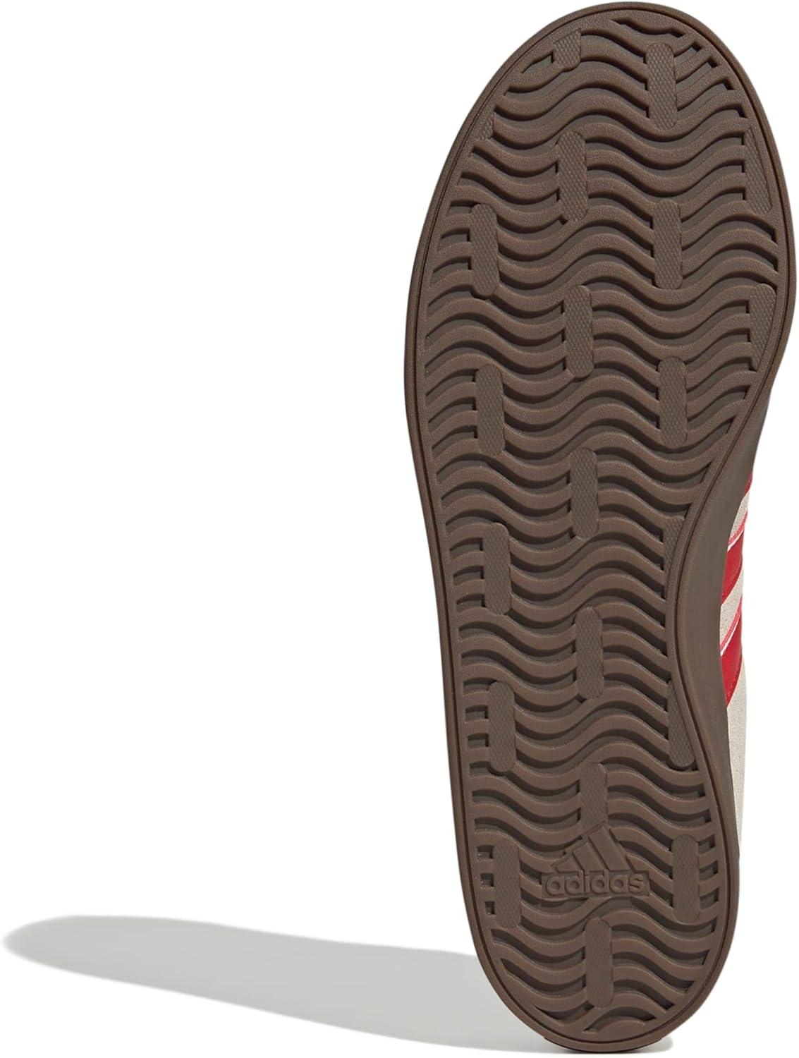 imageadidas Mens VL Court 30 ShoeWonder BeigeBetter ScarletWhite