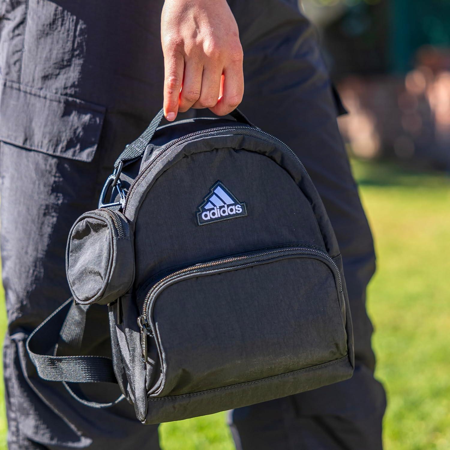 imageadidas Mini Backpack for Women Small Bag for Travel Gym Festival ampamp More BlackWhite One SizeDark Blue