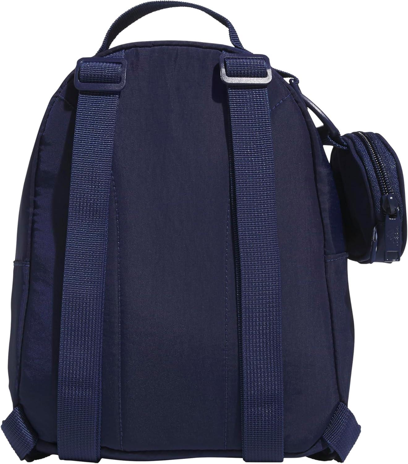 imageadidas Mini Backpack for Women Small Bag for Travel Gym Festival ampamp More BlackWhite One SizeDark Blue