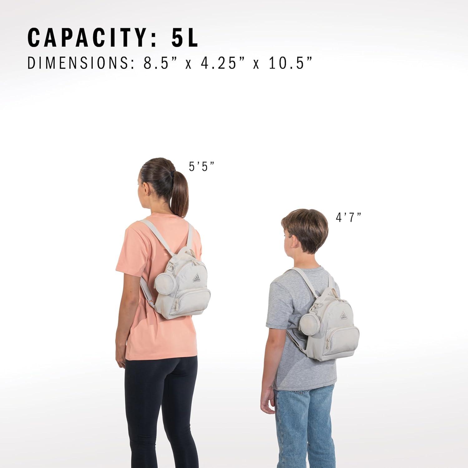 imageadidas Mini Backpack for Women Small Bag for Travel Gym Festival ampamp More BlackWhite One SizeDark Blue