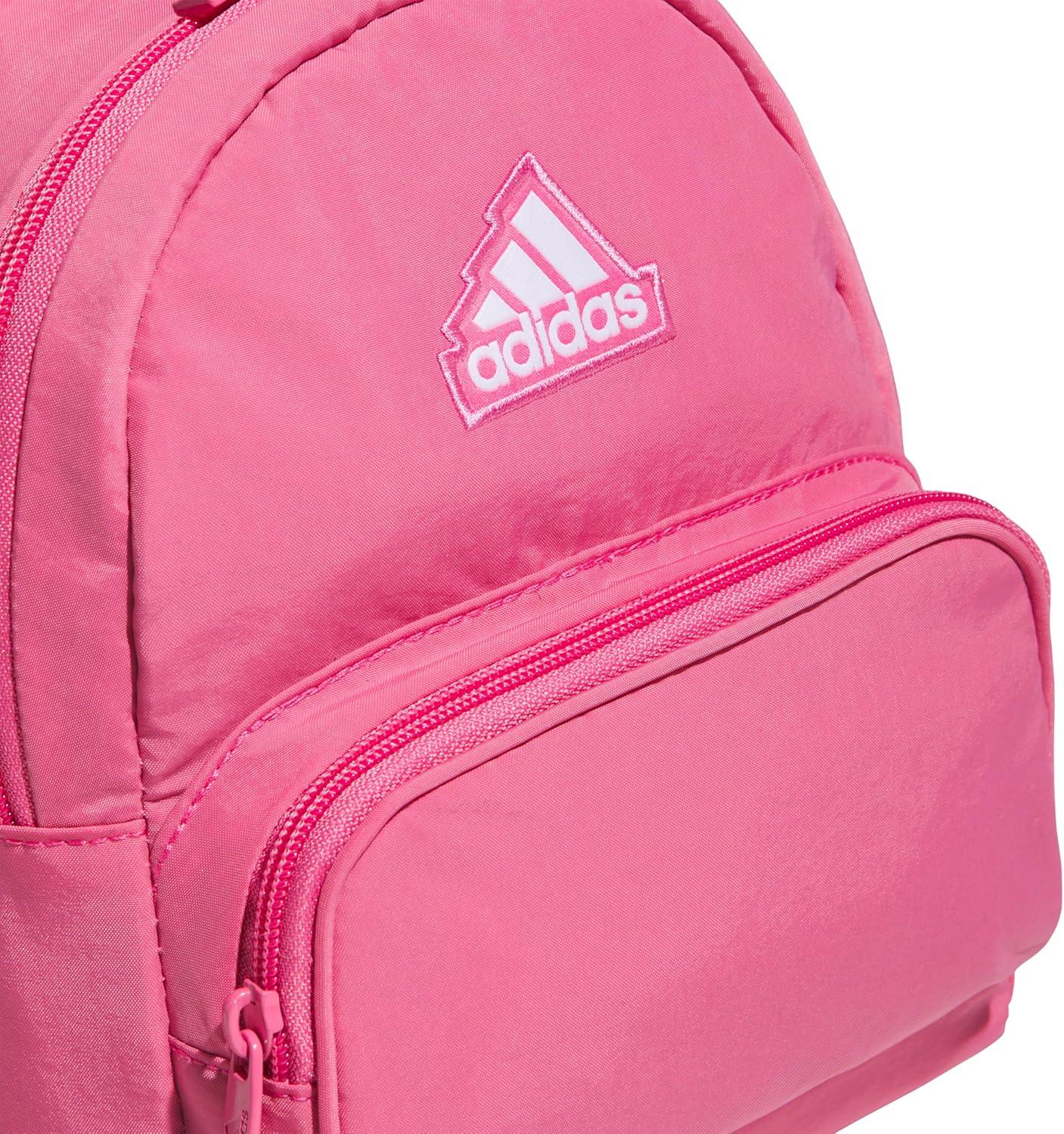 imageadidas Mini Backpack for Women Small Bag for Travel Gym Festival ampamp More BlackWhite One SizePink Fusion