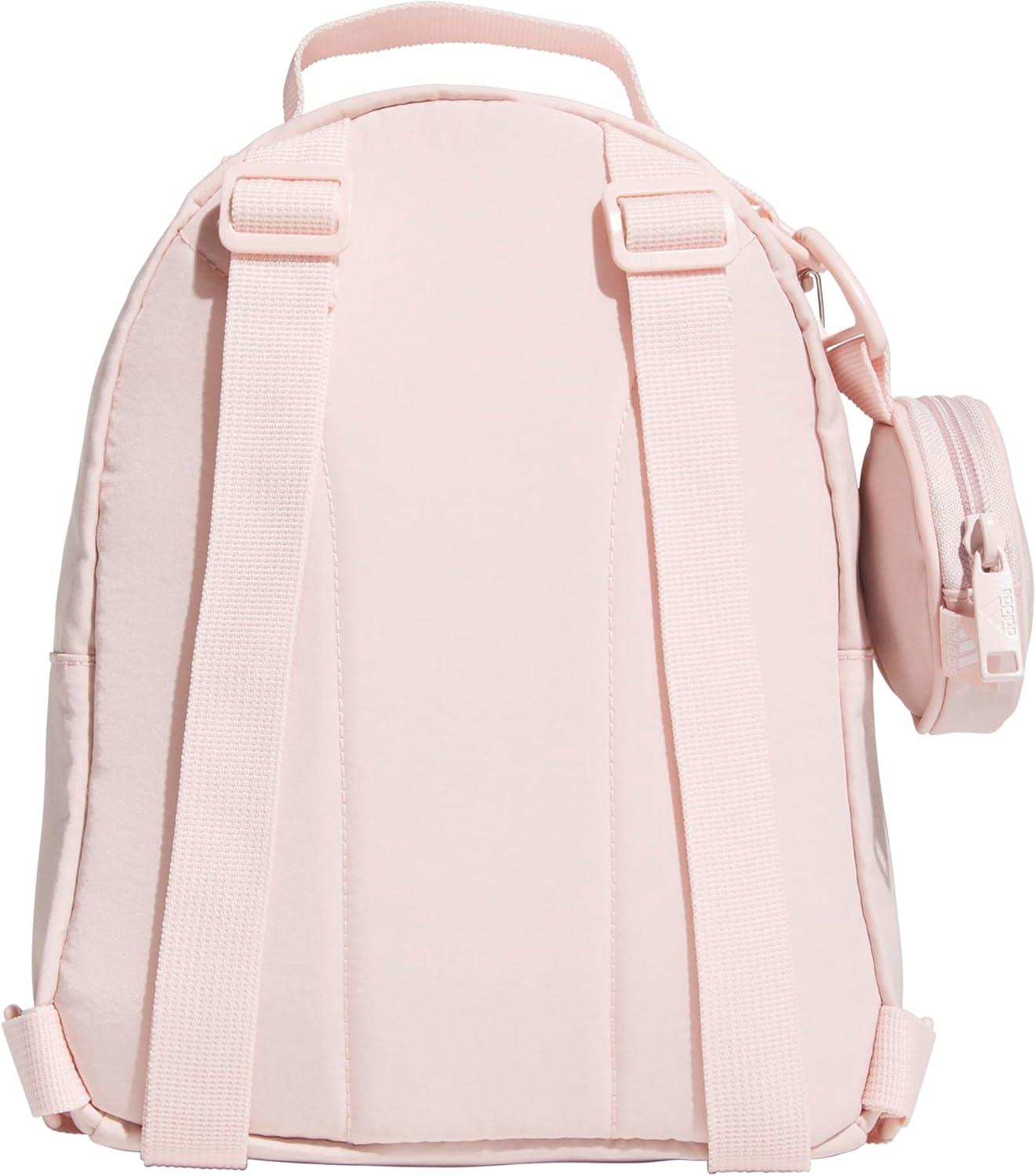 imageadidas Mini Backpack for Women Small Bag for Travel Gym Festival ampamp More BlackWhite One SizeSandy Pink