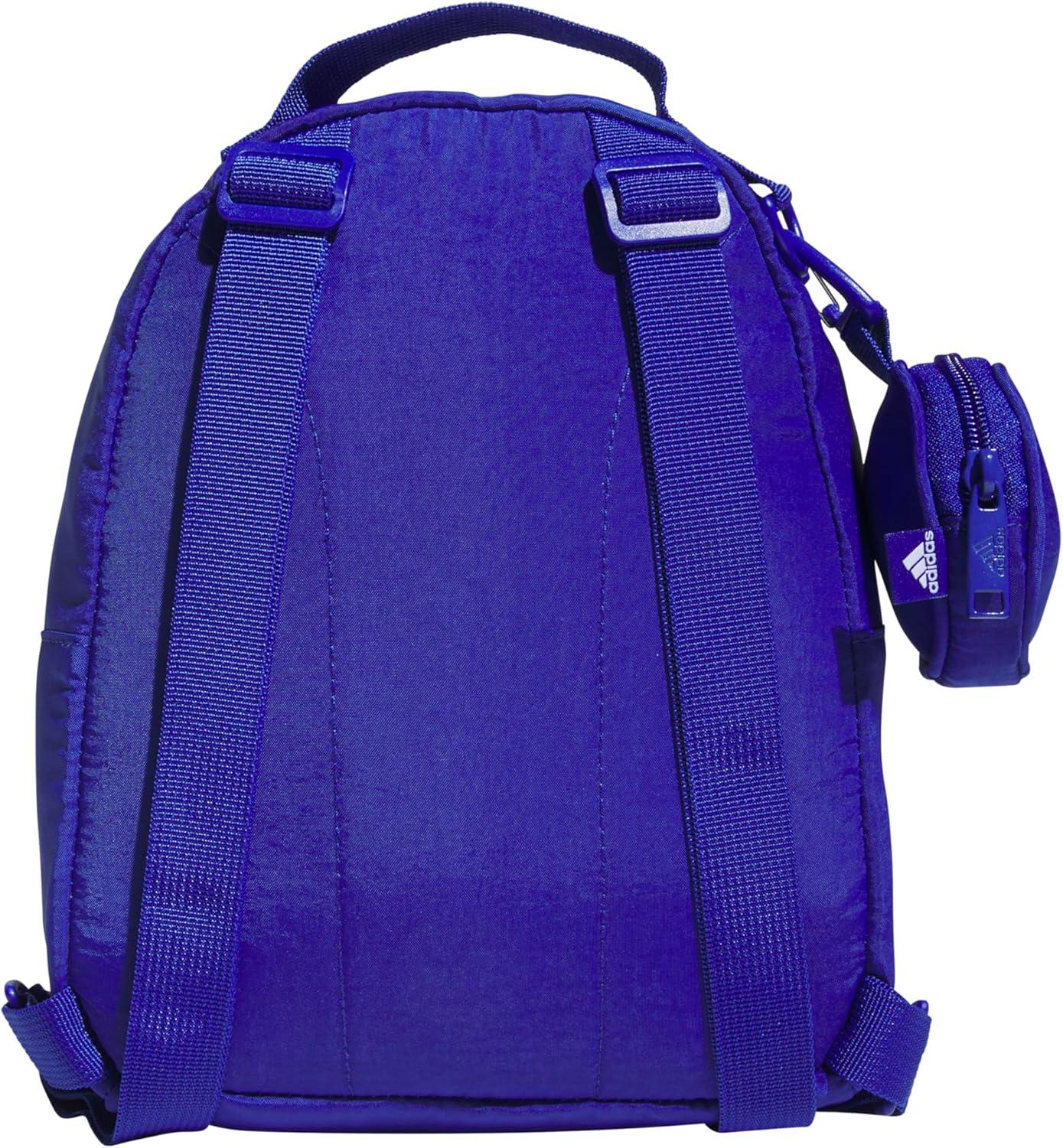 imageadidas Mini Backpack for Women Small Bag for Travel Gym Festival ampamp More BlackWhite One SizeSemi Lucid Blue