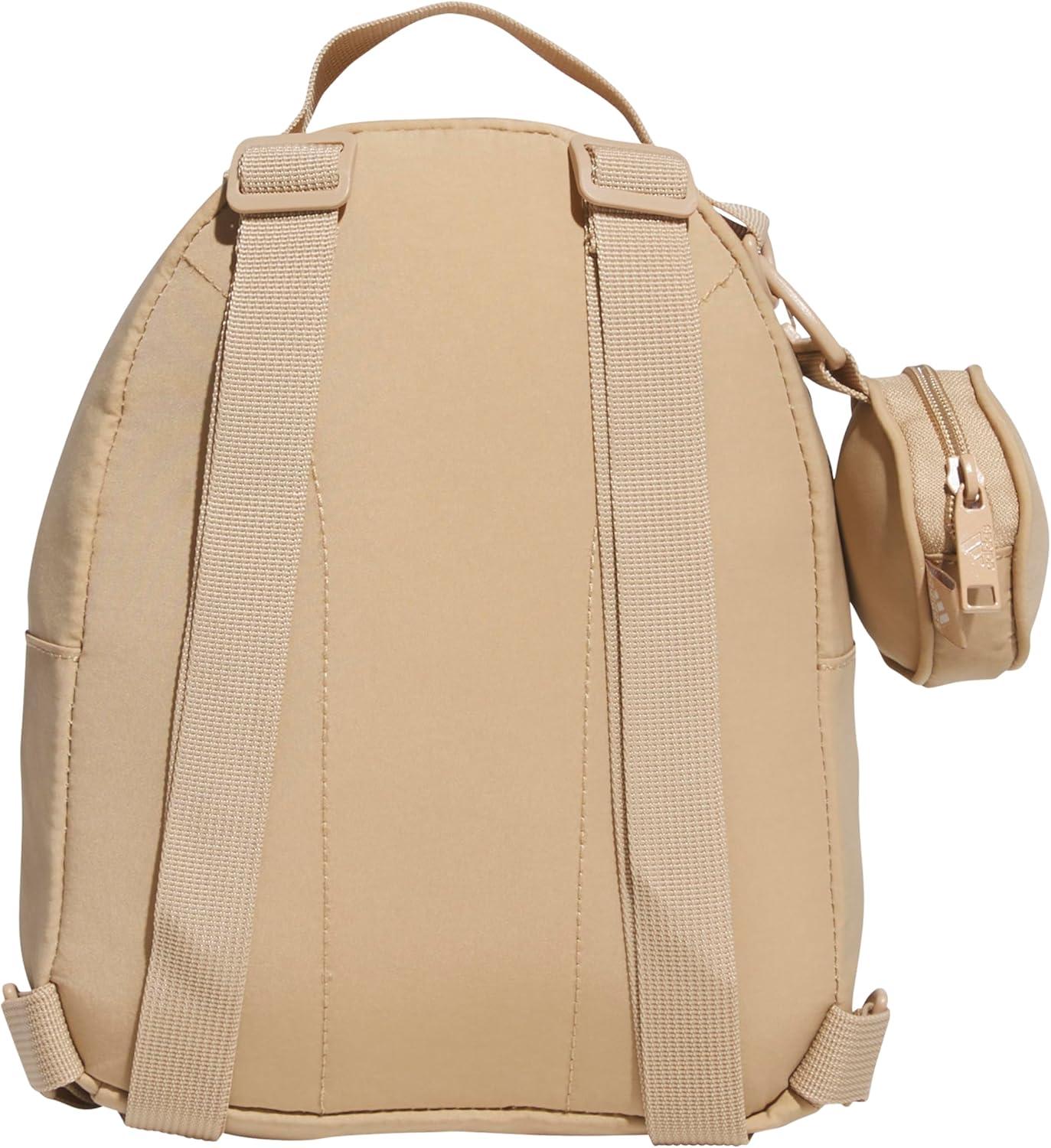 imageadidas Mini Backpack for Women Small Bag for Travel Gym Festival ampamp More BlackWhite One SizeWarm Sandstone BeigeWonder Alumina Grey