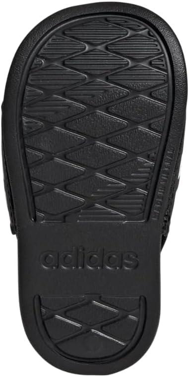 imageadidas Originals Kids Adilette Estrap SandalBlackWhiteBlack