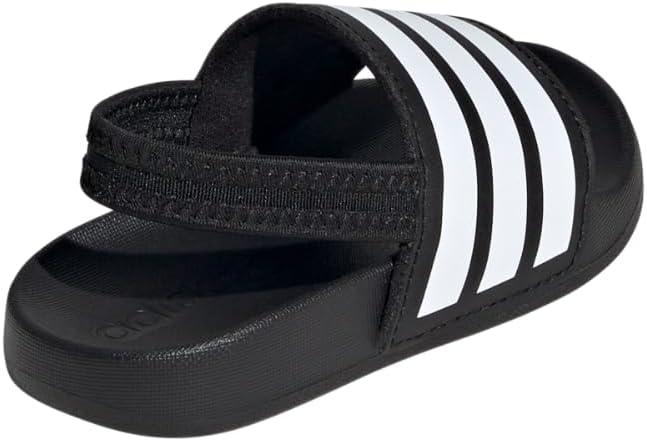 imageadidas Originals Kids Adilette Estrap SandalBlackWhiteBlack