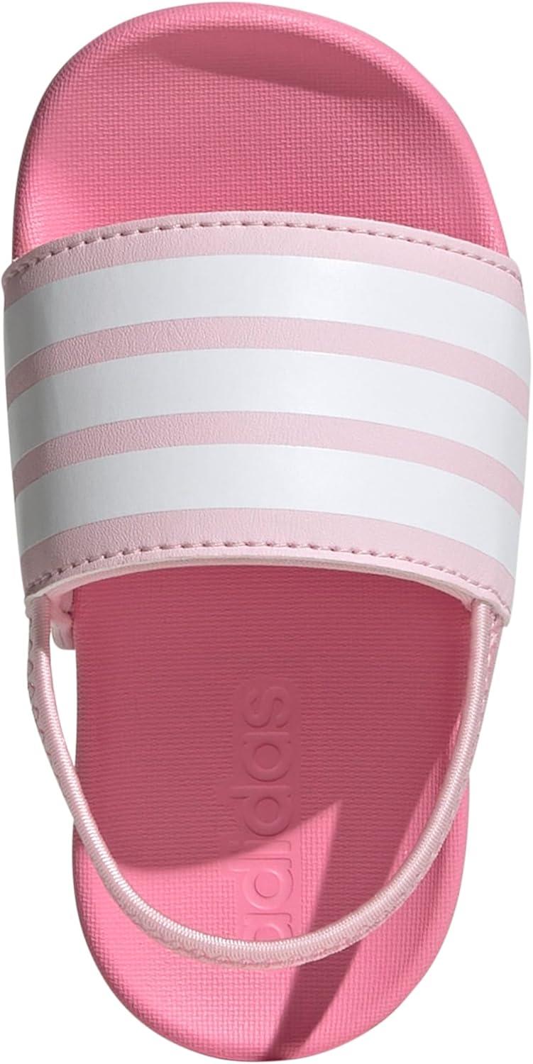 imageadidas Originals Kids Adilette Estrap SandalClear PinkWhiteBliss Pink