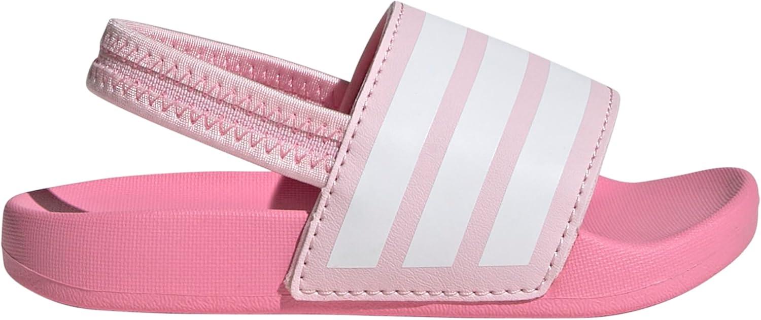 imageadidas Originals Kids Adilette Estrap SandalClear PinkWhiteBliss Pink