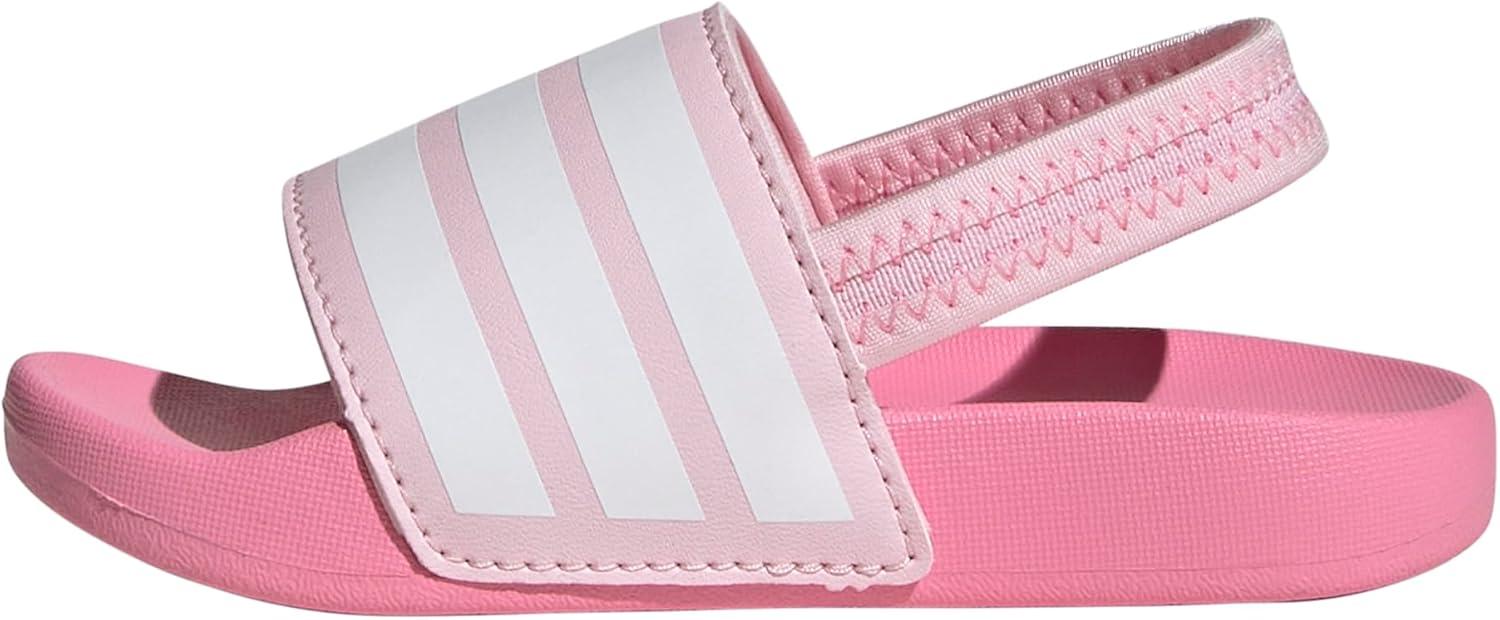 imageadidas Originals Kids Adilette Estrap SandalClear PinkWhiteBliss Pink