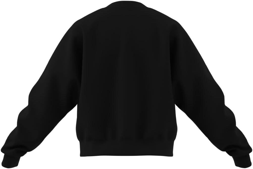 imageadidas Originals Womens Essentials Small Logo Feel Cozy SweatshirtBlackWhite