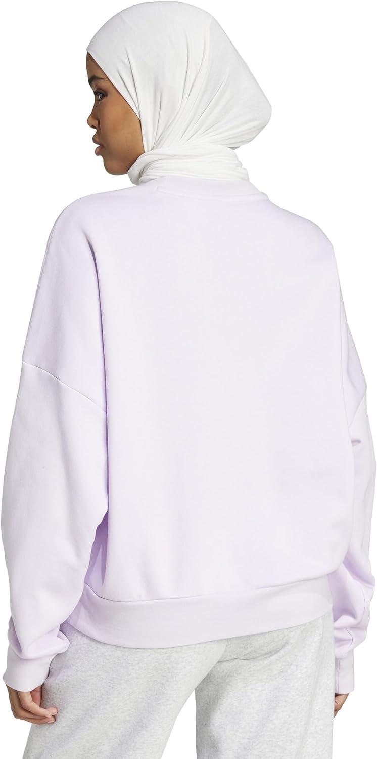 imageadidas Originals Womens Essentials Small Logo Feel Cozy SweatshirtIce LavenderBliss Lilac