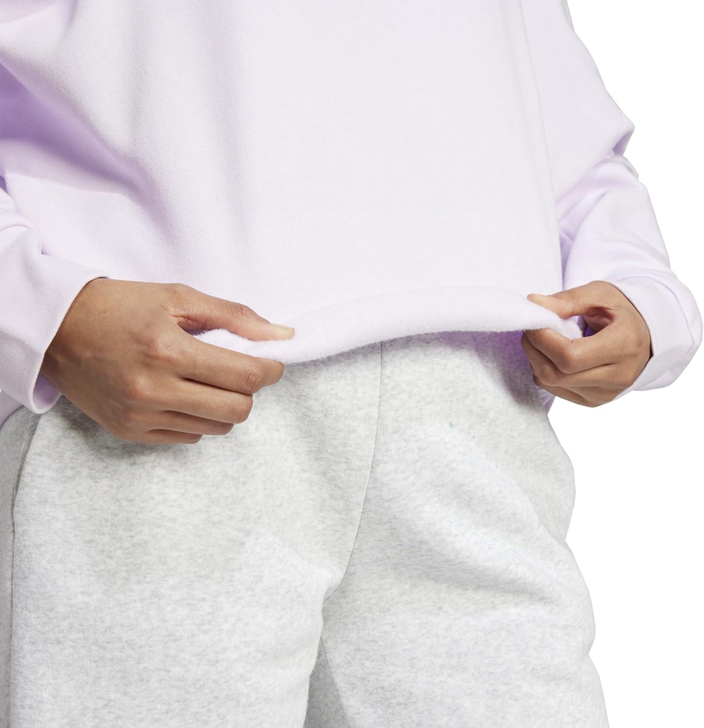 imageadidas Originals Womens Essentials Small Logo Feel Cozy SweatshirtIce LavenderBliss Lilac