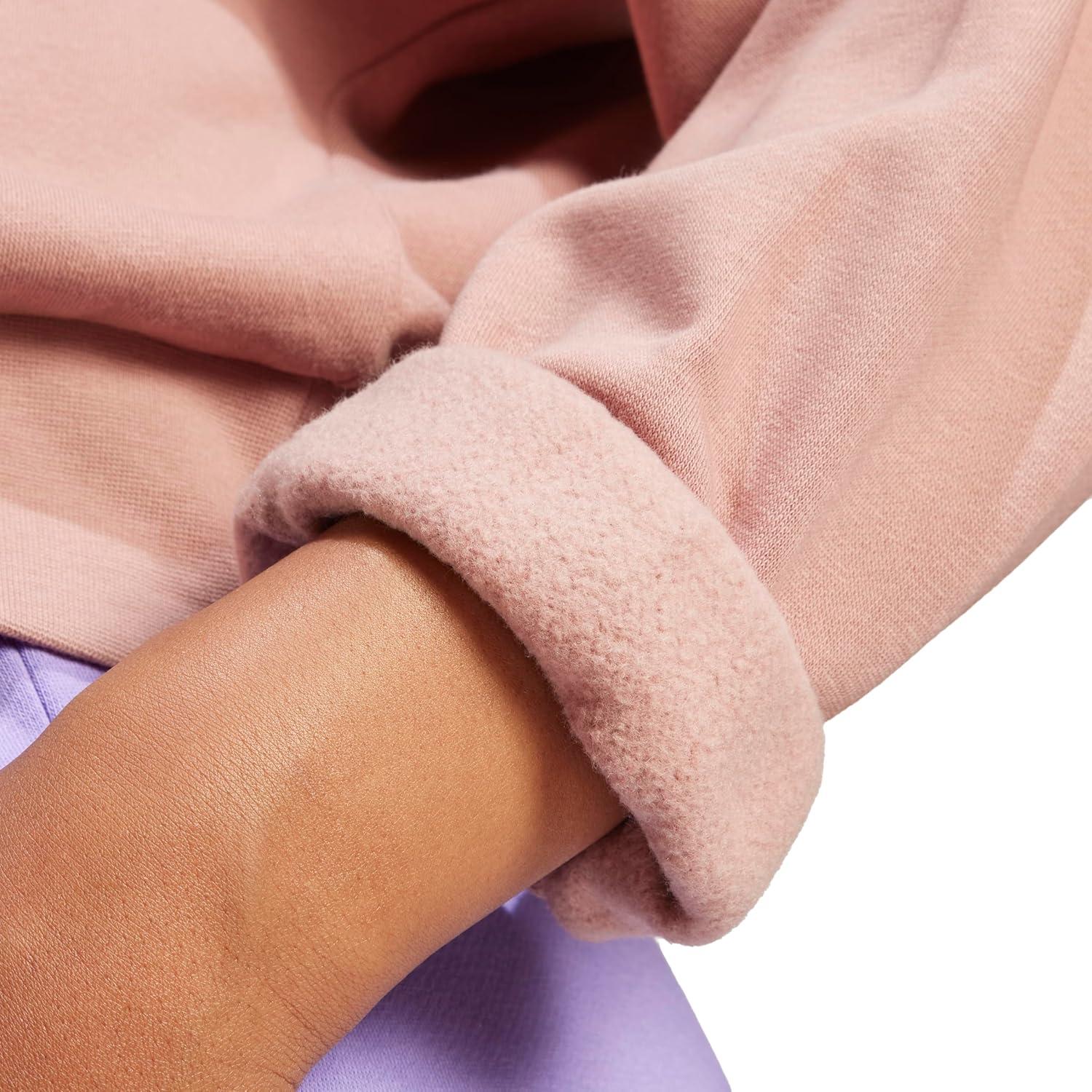 imageadidas Originals Womens Essentials Small Logo Feel Cozy SweatshirtWarm ClayWhite