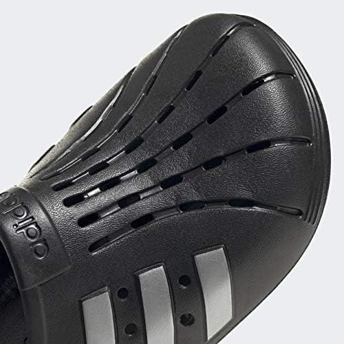 imageadidas Unisex Adult Adilette ClogsCore BlackSilver MetallicCore Black