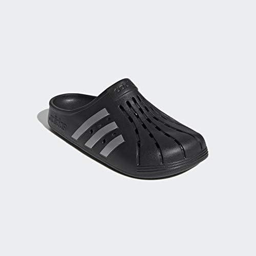 imageadidas Unisex Adult Adilette ClogsCore BlackSilver MetallicCore Black