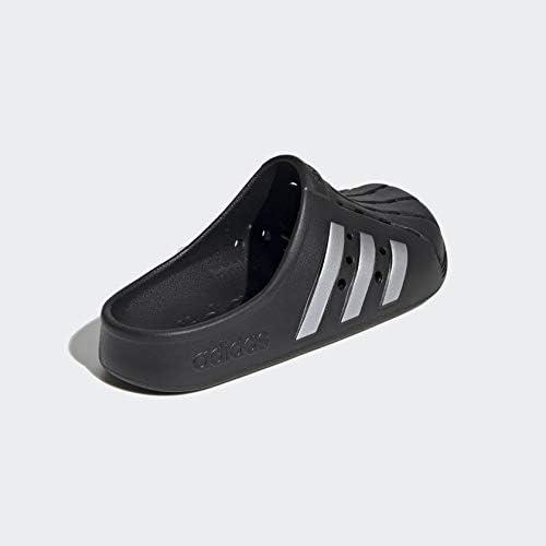 imageadidas Unisex Adult Adilette ClogsCore BlackSilver MetallicCore Black