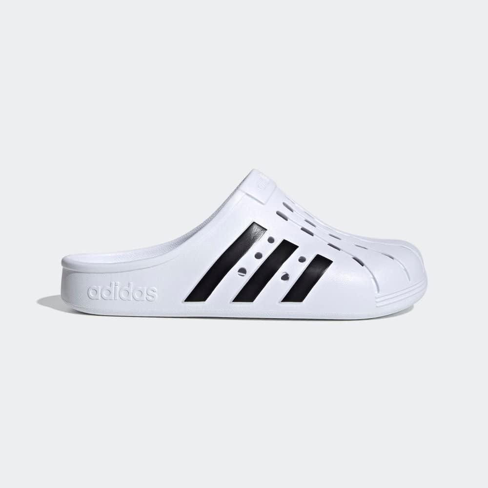 imageadidas Unisex Adult Adilette ClogsFootwear WhiteCore BlackFootwear White