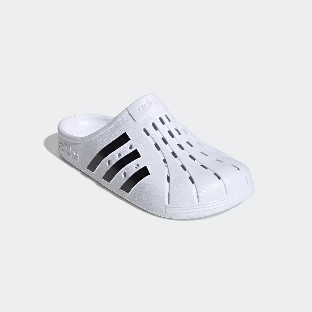imageadidas Unisex Adult Adilette ClogsFootwear WhiteCore BlackFootwear White