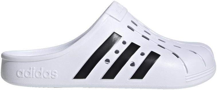 imageadidas Unisex Adult Adilette ClogsFootwear WhiteCore BlackFootwear White