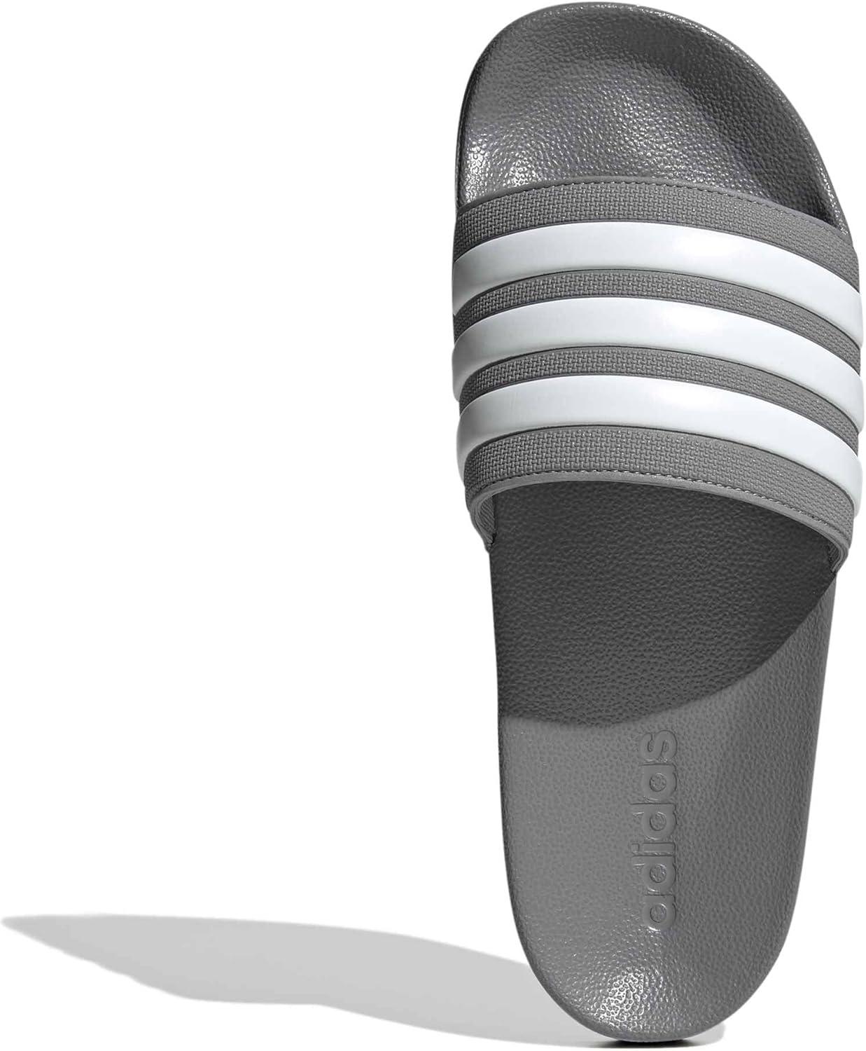 imageadidas Unisex Adult Adilette Shower Slip On SlidesGrey Three Ftwr White Grey Three