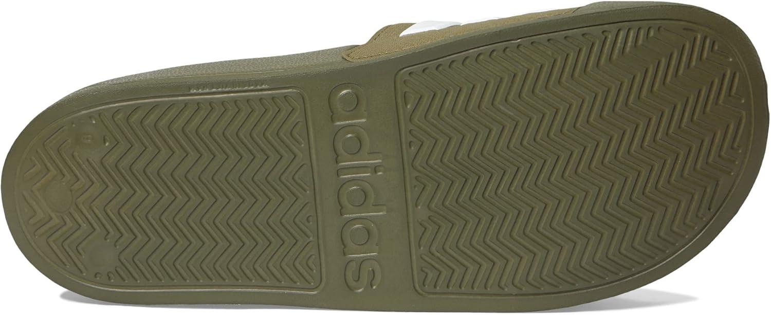 imageadidas Unisex Adult Adilette Shower Slip On SlidesOlive StrataWhiteOlive Strata