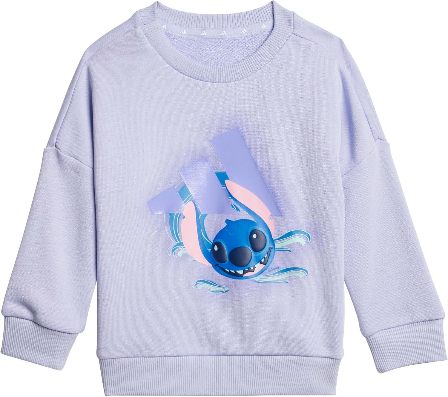 imageadidas Unisex Baby Disney Lilo and Stitch Jogger SetViolet ToneLight Purple