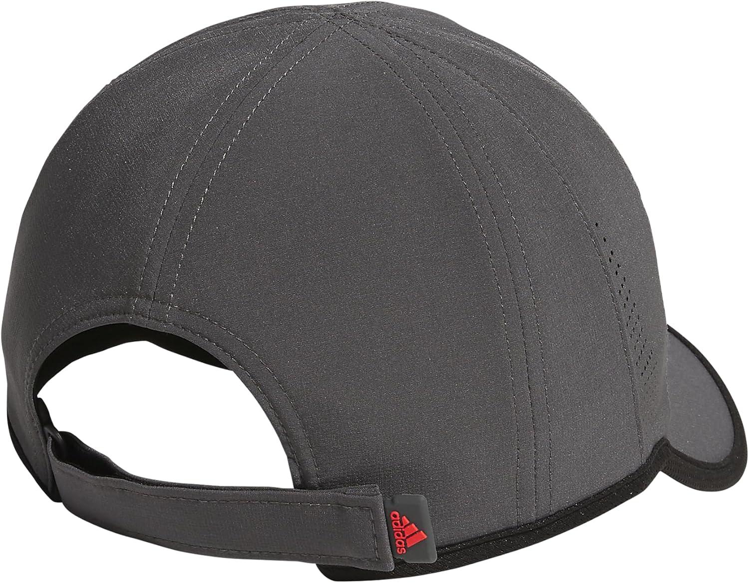 imageadidas UnisexAdult Superlite Hat Lightweight Athletic Cap for Boys ampamp GirlsGrey SixBlackBright Red20