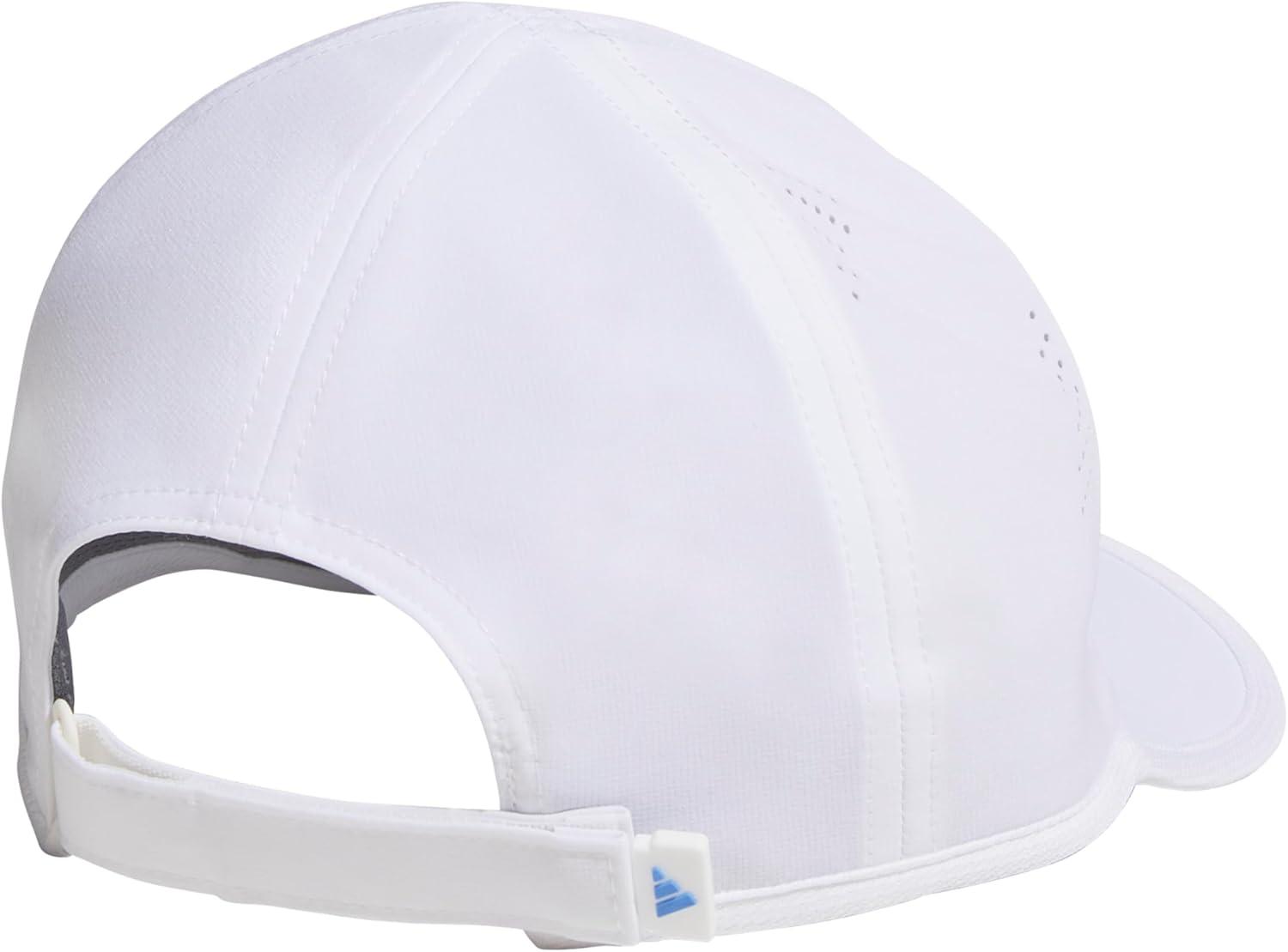 imageadidas UnisexAdult Superlite Hat Lightweight Athletic Cap for Boys ampamp GirlsWhiteBlue Fusion