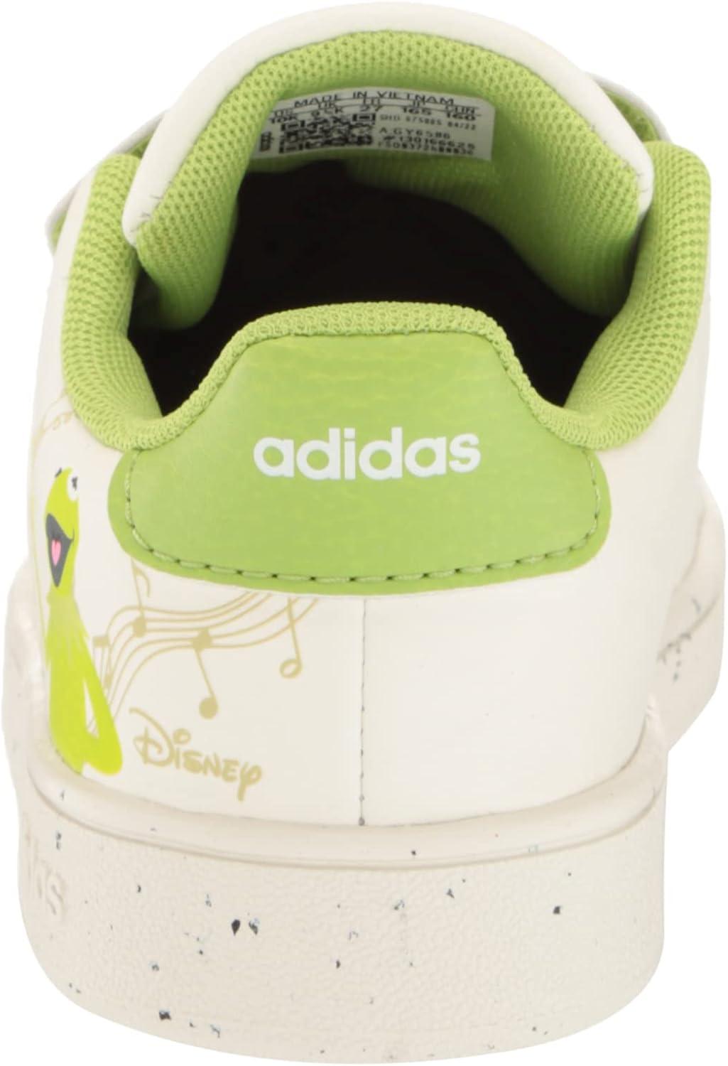 imageadidas UnisexChild Advantage Tennis ShoeOff WhiteStill GreenFtwr White Muppets Cross Strap