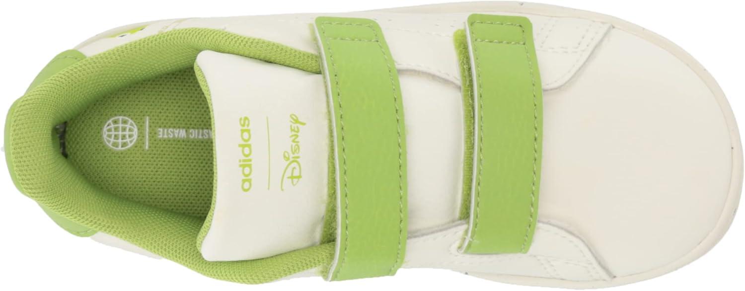 imageadidas UnisexChild Advantage Tennis ShoeOff WhiteStill GreenFtwr White Muppets Cross Strap