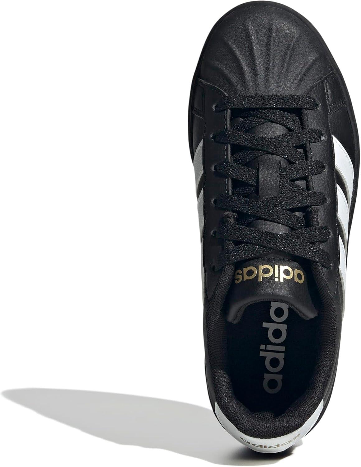 imageadidas UnisexChild StreettalkBlackWhiteGold Metallic