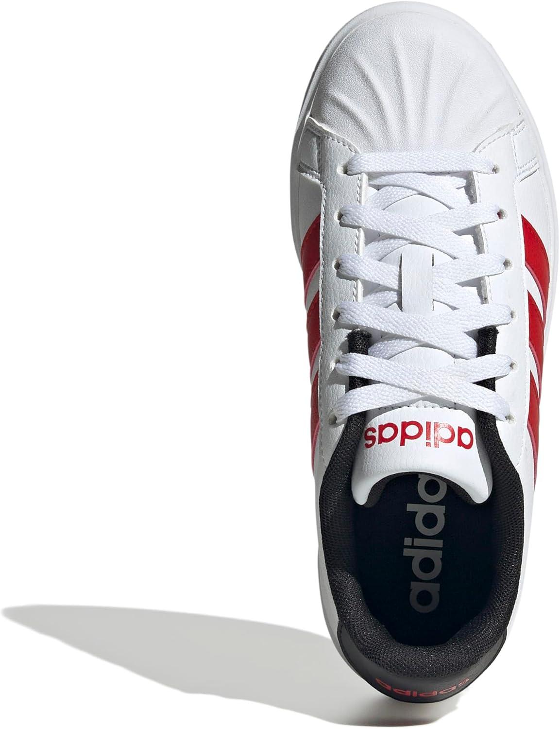 imageadidas UnisexChild StreettalkWhiteBetter ScarletBlack