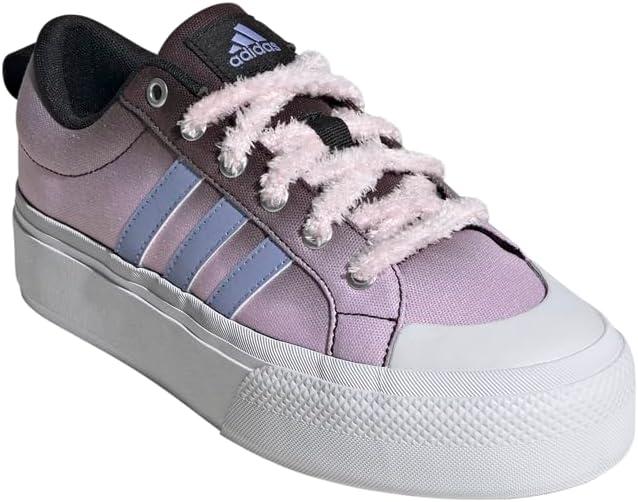 imageadidas Womens Bravada 20 Platform SneakerBlackBlue Spark MetClear Pink