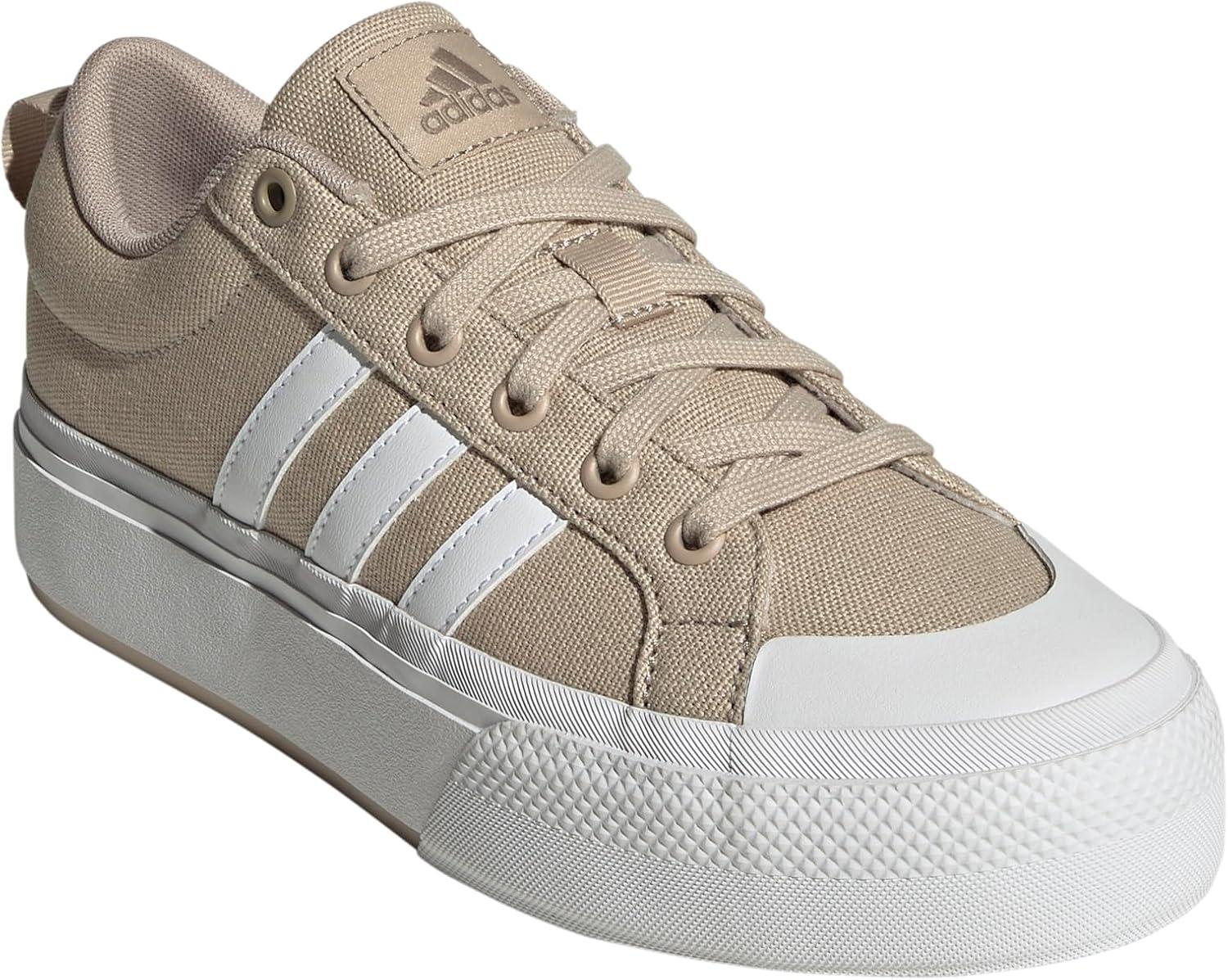 imageadidas Womens Bravada 20 Platform SneakerClay BrownWhiteCyber Metallic