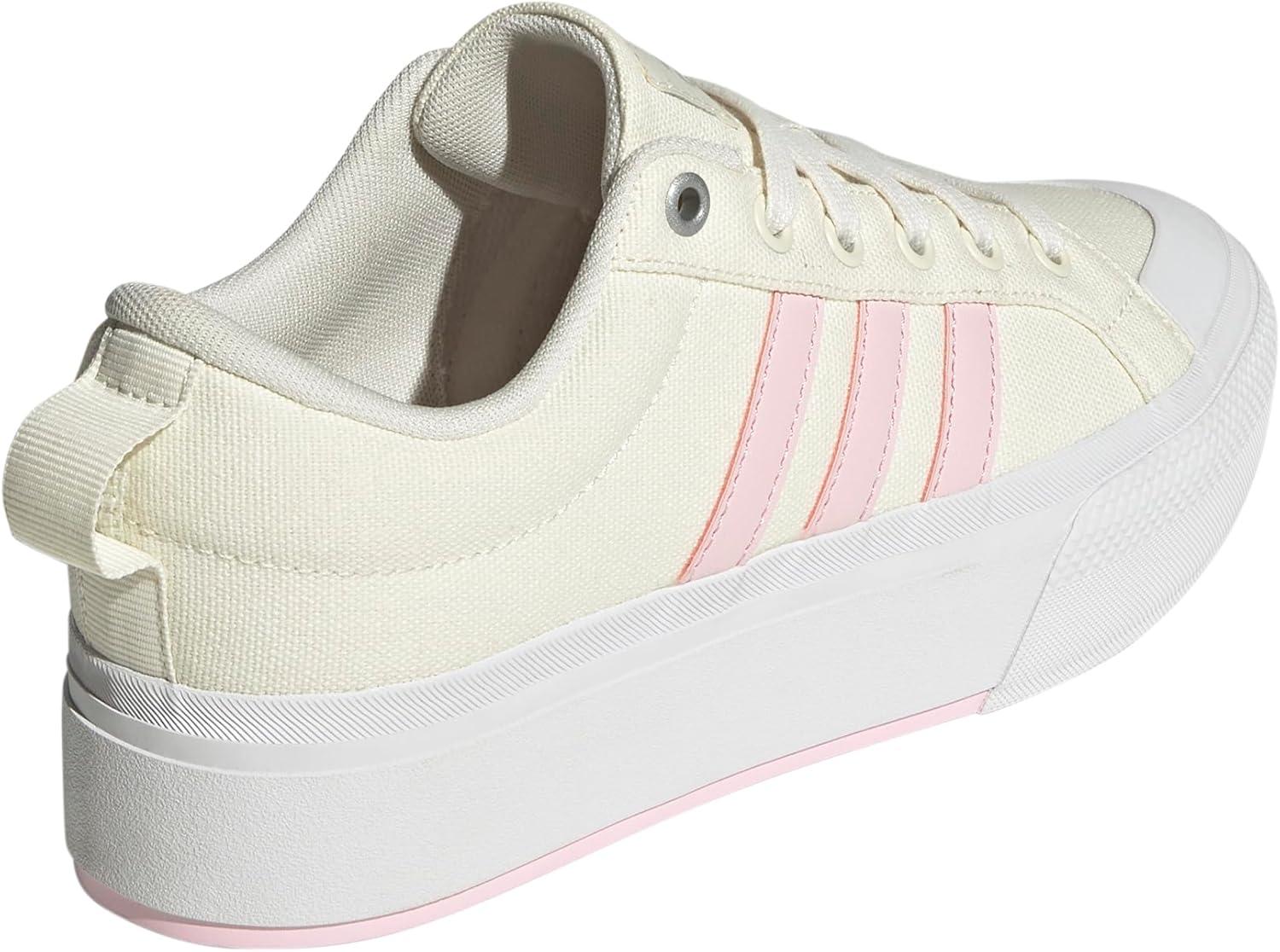imageadidas Womens Bravada 20 Platform SneakerOff WhiteClear PinkWhite