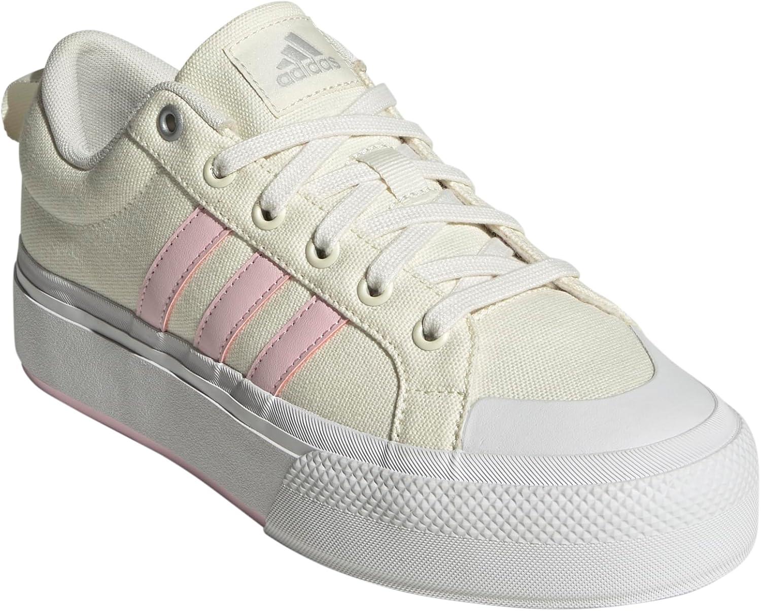 imageadidas Womens Bravada 20 Platform SneakerOff WhiteClear PinkWhite