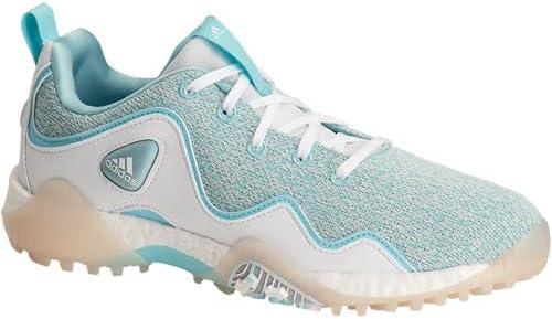 imageadidas Womens Codechaos 21 Primeblue Spikeless Golf ShoeHazy SkyFootwear WhiteLight Solid Grey