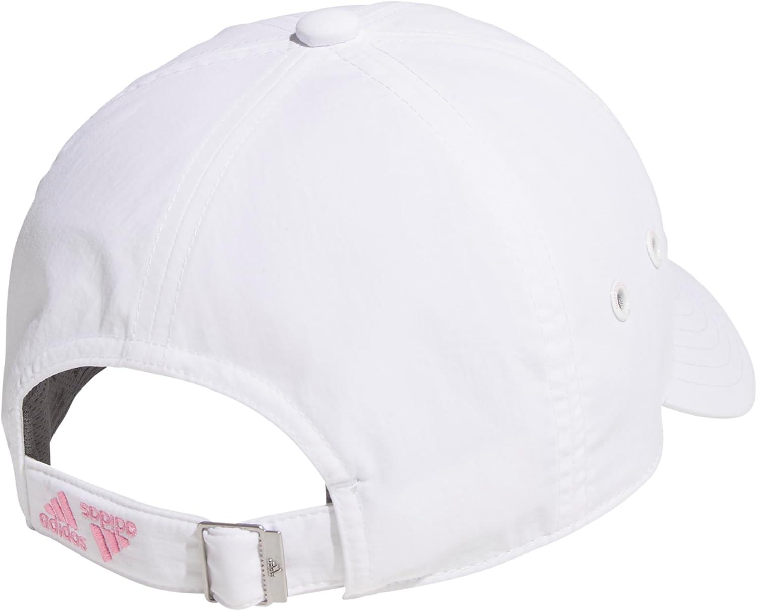 imageadidas Womens Influencer 3 Relaxed Strapback Adjustable Fit HatWhiteBliss Pink