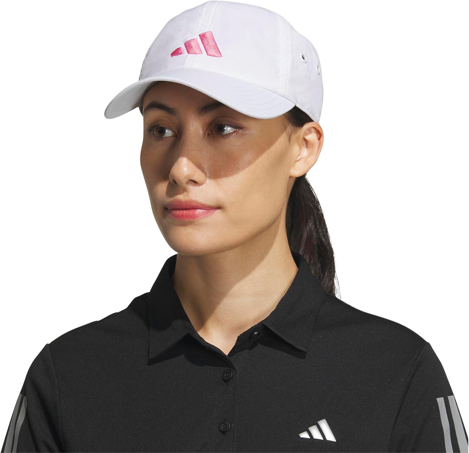 imageadidas Womens Influencer 3 Relaxed Strapback Adjustable Fit HatWhiteBliss Pink