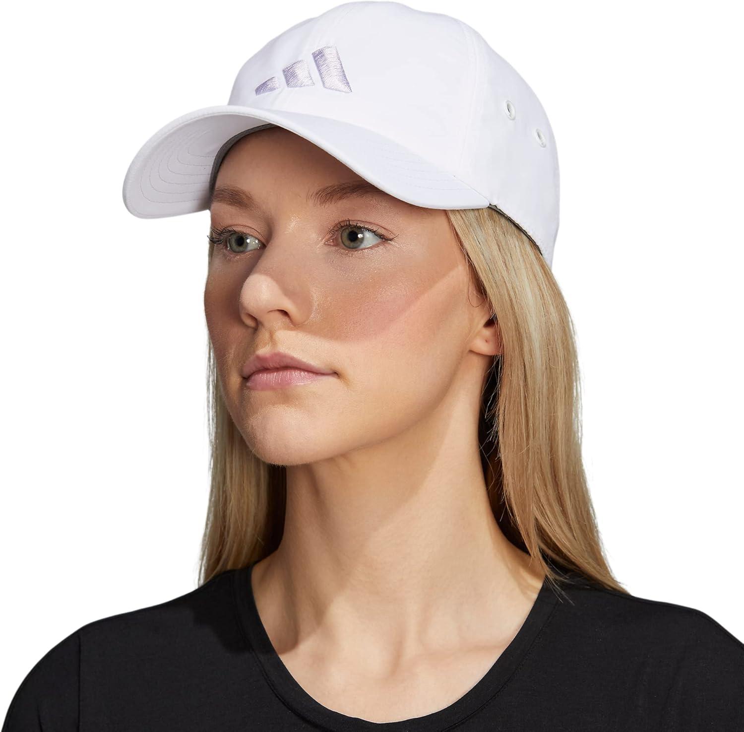 imageadidas Womens Influencer 3 Relaxed Strapback Adjustable Fit HatWhiteSilver Dawn Grey
