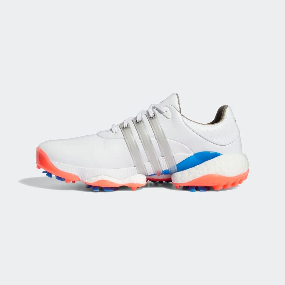 imageadidas Womens Tour 360 22 Golf ShoeFootwear WhiteSilver MetallicTurbo
