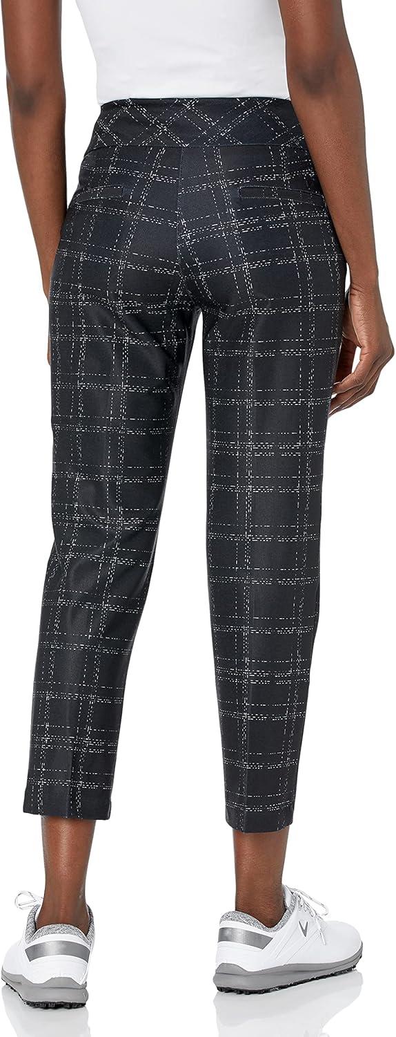 imageadidas Womens Ultimate365 Printed Ankle Golf PantsBlackWhite