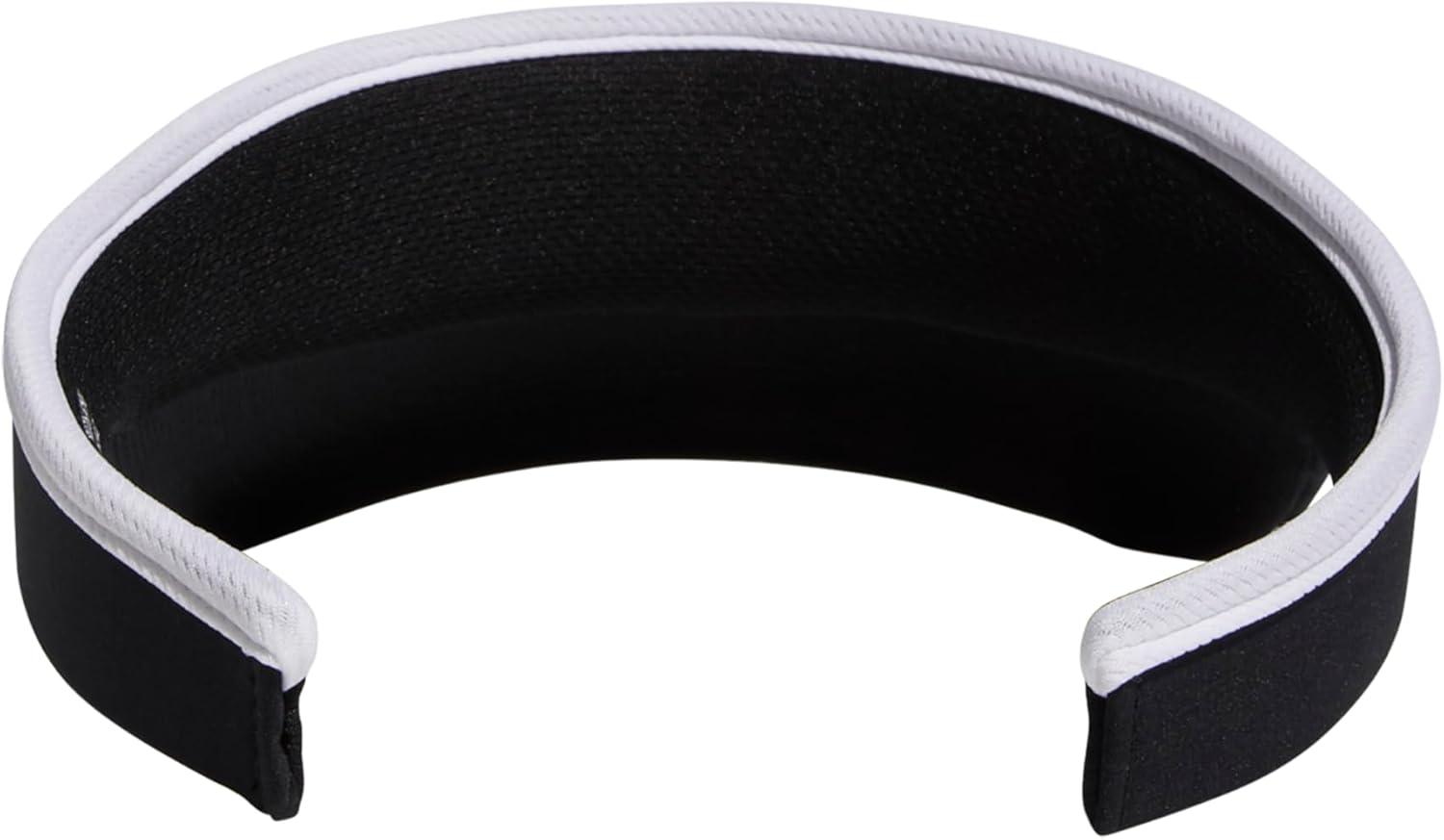 imageadidas Womens Visor Match Athletic Clipon Sun Hat for Sport ampamp TrainingBlackWhite